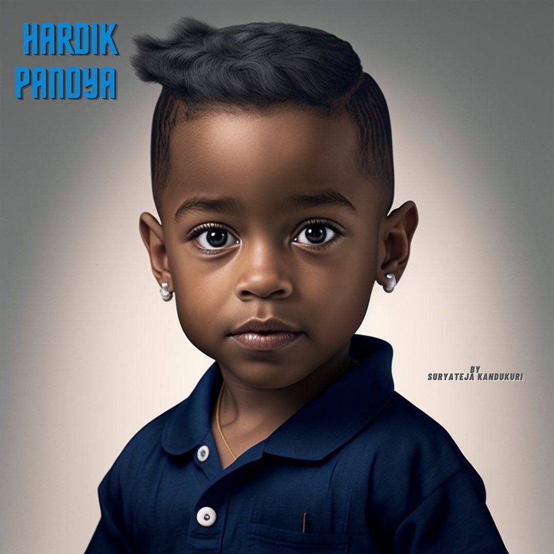 Hardik Pandya as a kid